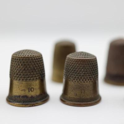 Collection of Antique Sewing Thimbles (11)
