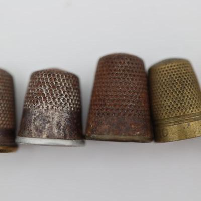 Collection of Antique Sewing Thimbles (11)
