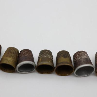 Collection of Antique Sewing Thimbles (11)