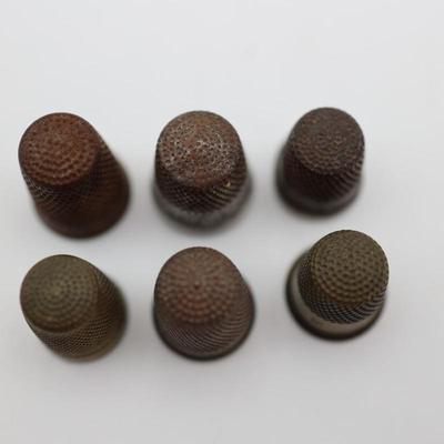 Collection of Antique Sewing Thimbles (11)