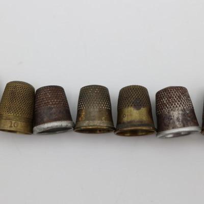 Collection of Antique Sewing Thimbles (11)