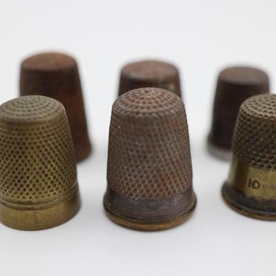 Collection of Antique Sewing Thimbles (11)