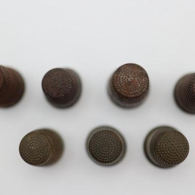 Collection of Antique Sewing Thimbles (11)