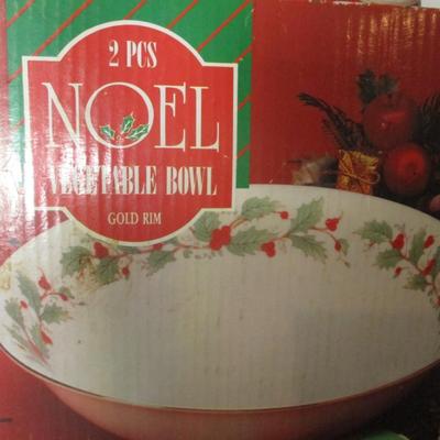 Noel Porcelain Candles & Serving Bowls