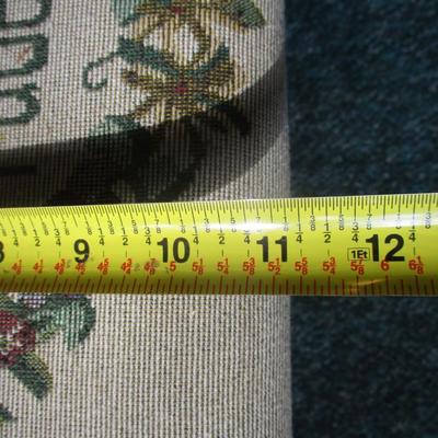 Friends Are Flowers That Never Fade Embroidered Storage Foot Stool