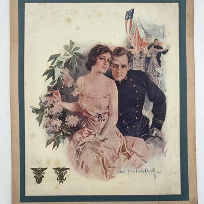 Howard Chandler Christy Wedding Of A Navy Soldier, 1917