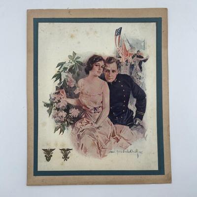 Howard Chandler Christy Wedding Of A Navy Soldier, 1917