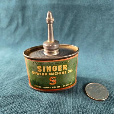 Vintage Singer Sewing Machine Oil Can