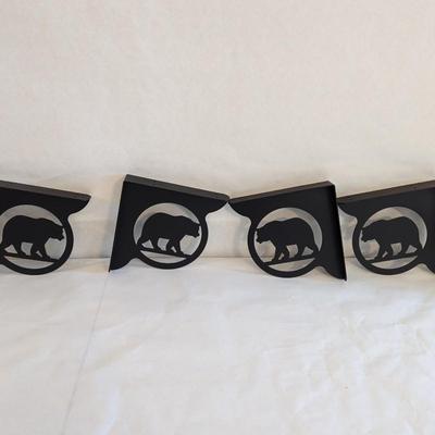 Metal Bear Bookshelf Brackets