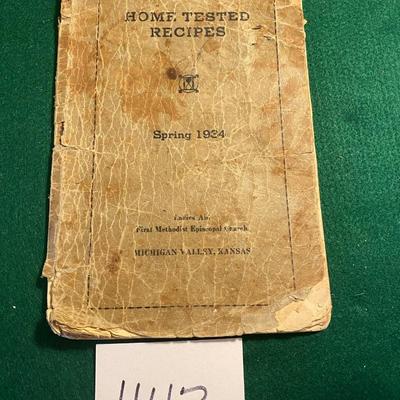 Vintage 1934 Recipe Book