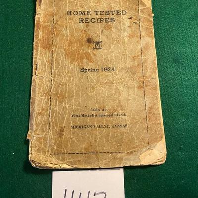 Vintage 1934 Recipe Book
