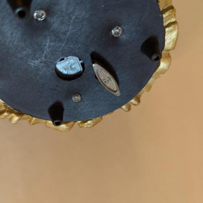 Gilded Nativity Music Box & Angel Figurine