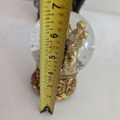 Gilded Nativity Music Box & Angel Figurine