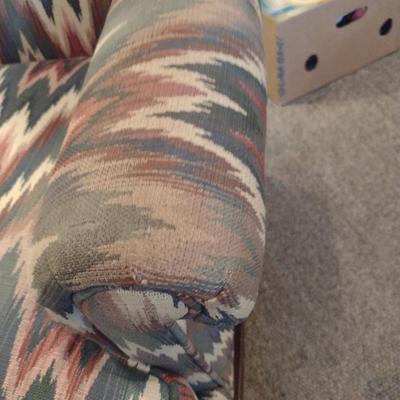 Drexel Upholstered Wing Back Chair (Choice B)