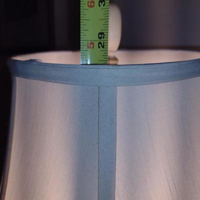 Hand Painted Ceramic Post Lamp with Shade