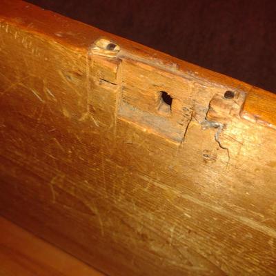 Vintage Wooden Blanket Storage Trunk