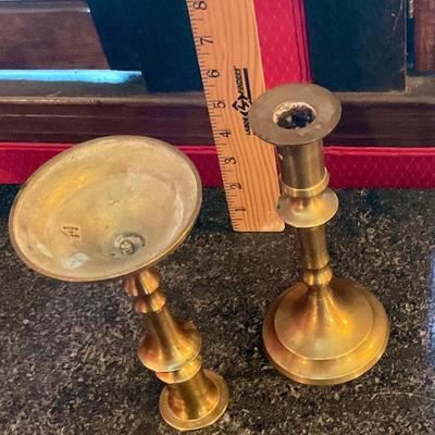 Brass heavy made in India Candlesticks pair