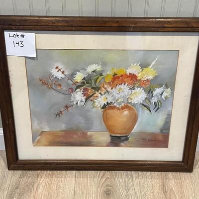 Lot#143 Signed Framed J. Norwig Watercolor Painting