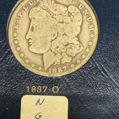 1887 O MORGAN N VF