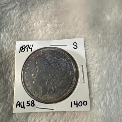 1894 S MORGAN A U 58 U S 1$ Silver