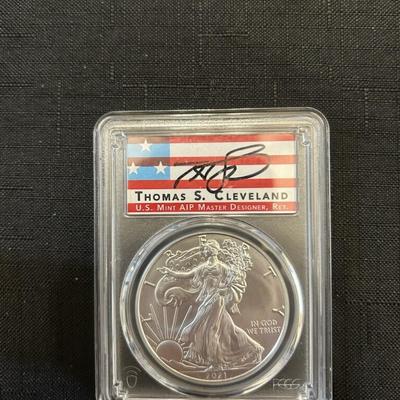 2021 US MINT SILVER EAGLE MASTER DESIGNER THOMAS CLEVELAND