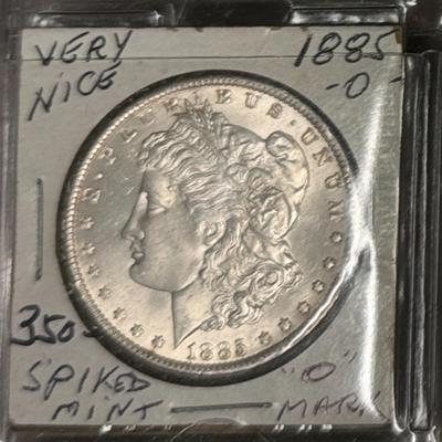 1885 O spiked mint MORGAN very nice