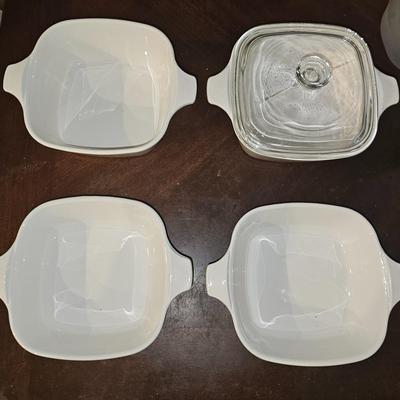 Vintage Corning Ware Blue Cornflower Set of 4