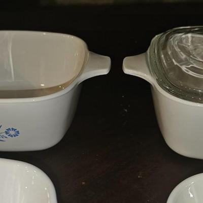 Vintage Corning Ware Blue Cornflower Set of 4