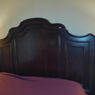 Schnadig Queen Sized Bed with Wooden Head and Foot Boards