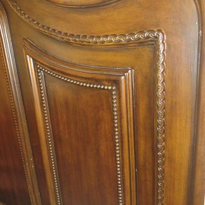 Schnadig Queen Sized Bed with Wooden Head and Foot Boards