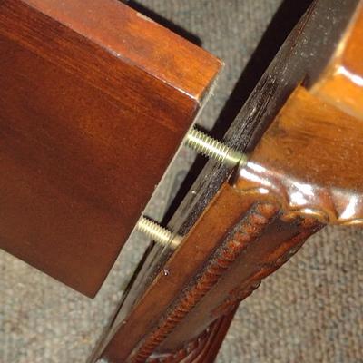 Schnadig Queen Sized Bed with Wooden Head and Foot Boards