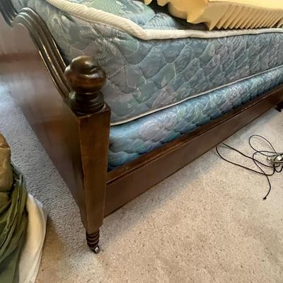 Antique Full bed w/ bedding