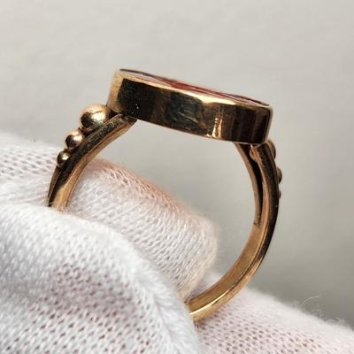 Ancient Roman Cornelian Intaglio Cut Artemis in Edwardian Gold Ring Setting