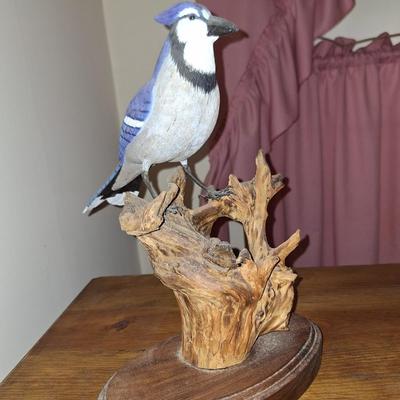 Blue Jay Figurine