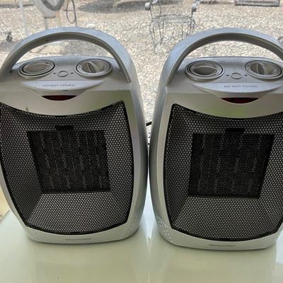 Lot # 057. Pair of Intertek Ceramic Heaters