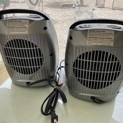 Lot # 057. Pair of Intertek Ceramic Heaters