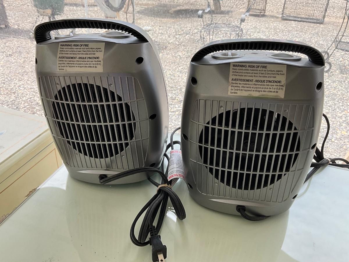 Lot 057. Pair of Intertek Ceramic Heaters