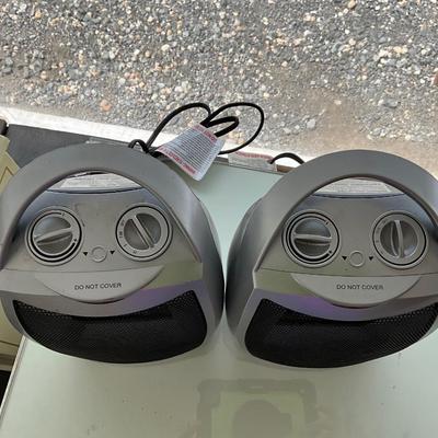 Lot # 057. Pair of Intertek Ceramic Heaters