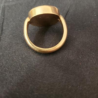 Ancient Roman Carnelian Intaglio set in Gold Ring