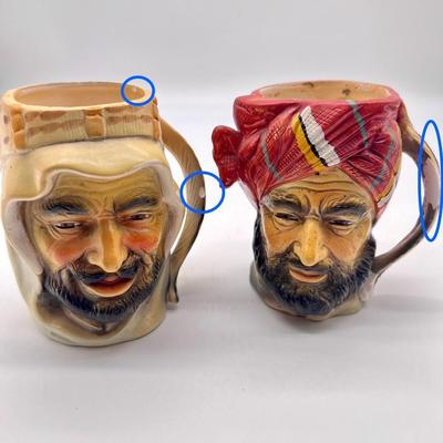 Japan Hand Painted Sheikh Coffee Mug/Planter Figurine