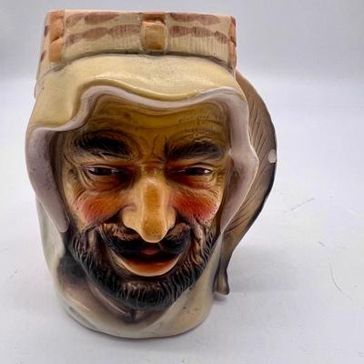 Japan Hand Painted Sheikh Coffee Mug/Planter Figurine