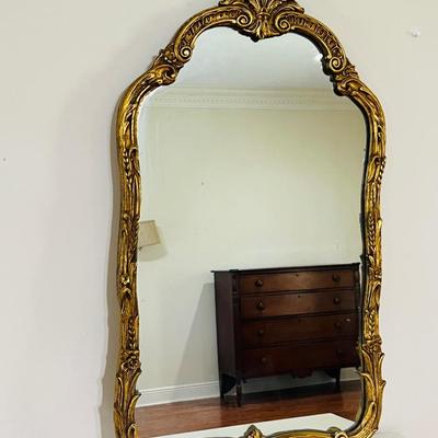 Vintage Console Wall Mirror