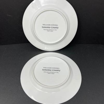 Williams Sonoma County Plates & Ceramic Relish Servers