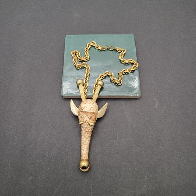 Vintage Razza Giraffe 19" Pendant Necklace