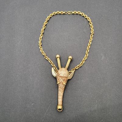 Vintage Razza Giraffe 19" Pendant Necklace