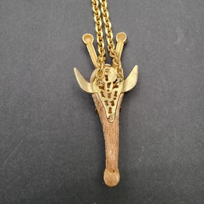 Vintage Razza Giraffe 19" Pendant Necklace