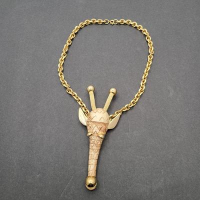 Vintage Razza Giraffe 19" Pendant Necklace