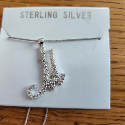 Sterling Silver Initial Necklace