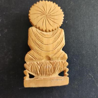 Wood Buddha Statuette