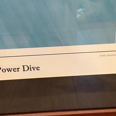 Lot# 146 Framed Power Dive Print By Ernie Swanson